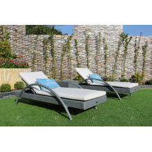 Poly Rattan Outdoor Sun Lounger for Beach, Pool and Resort